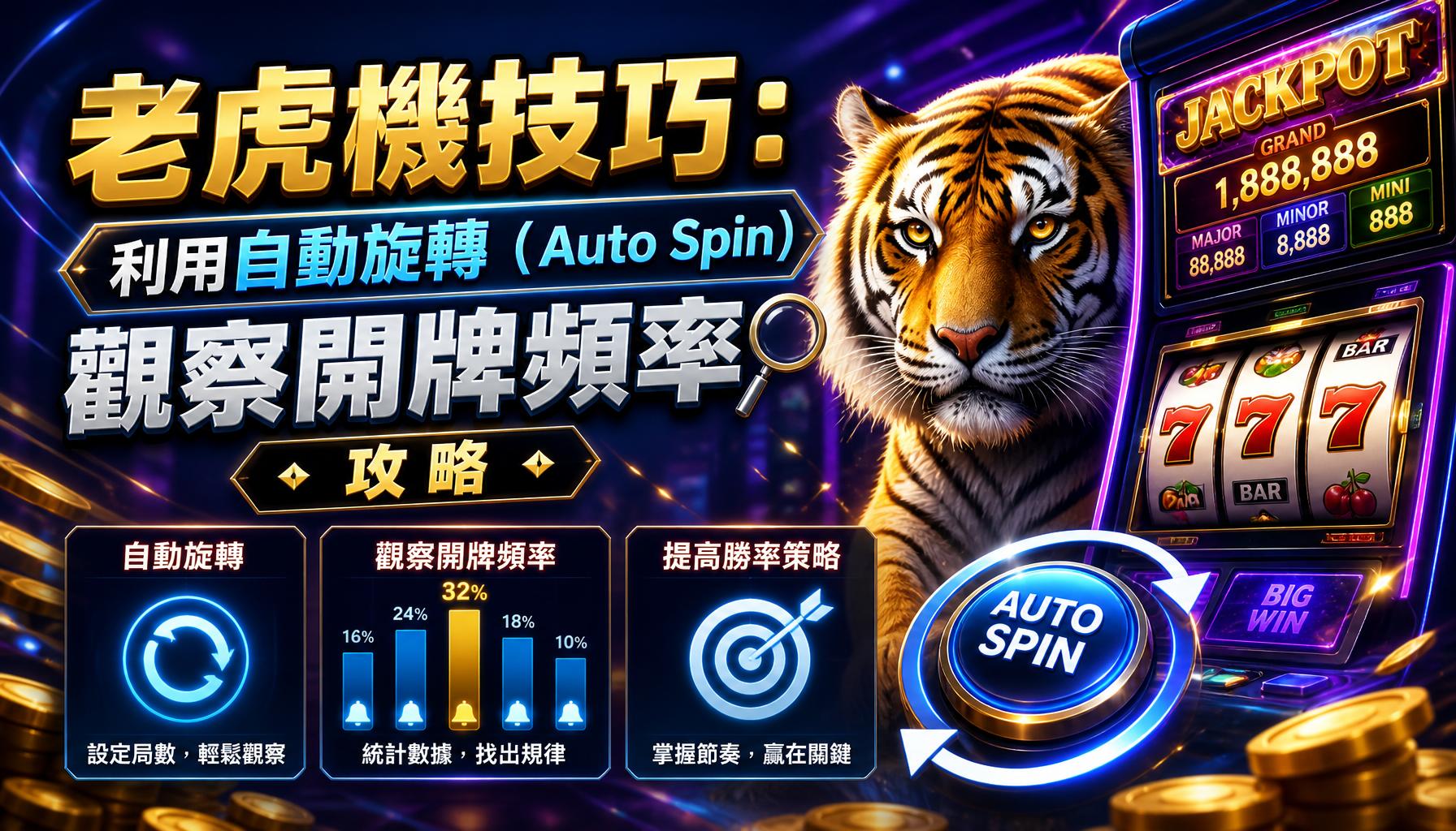 老虎機技巧:利用自動旋轉(Auto Spin)觀察開牌頻率攻略