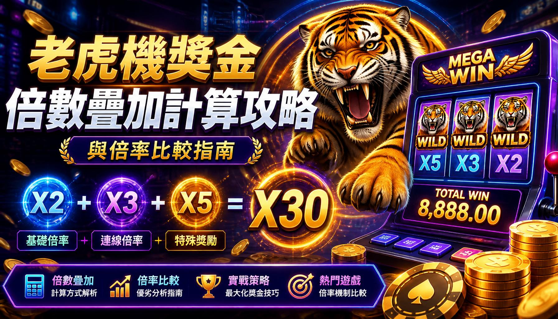 老虎機獎金倍數疊加計算攻略與倍率比較指南