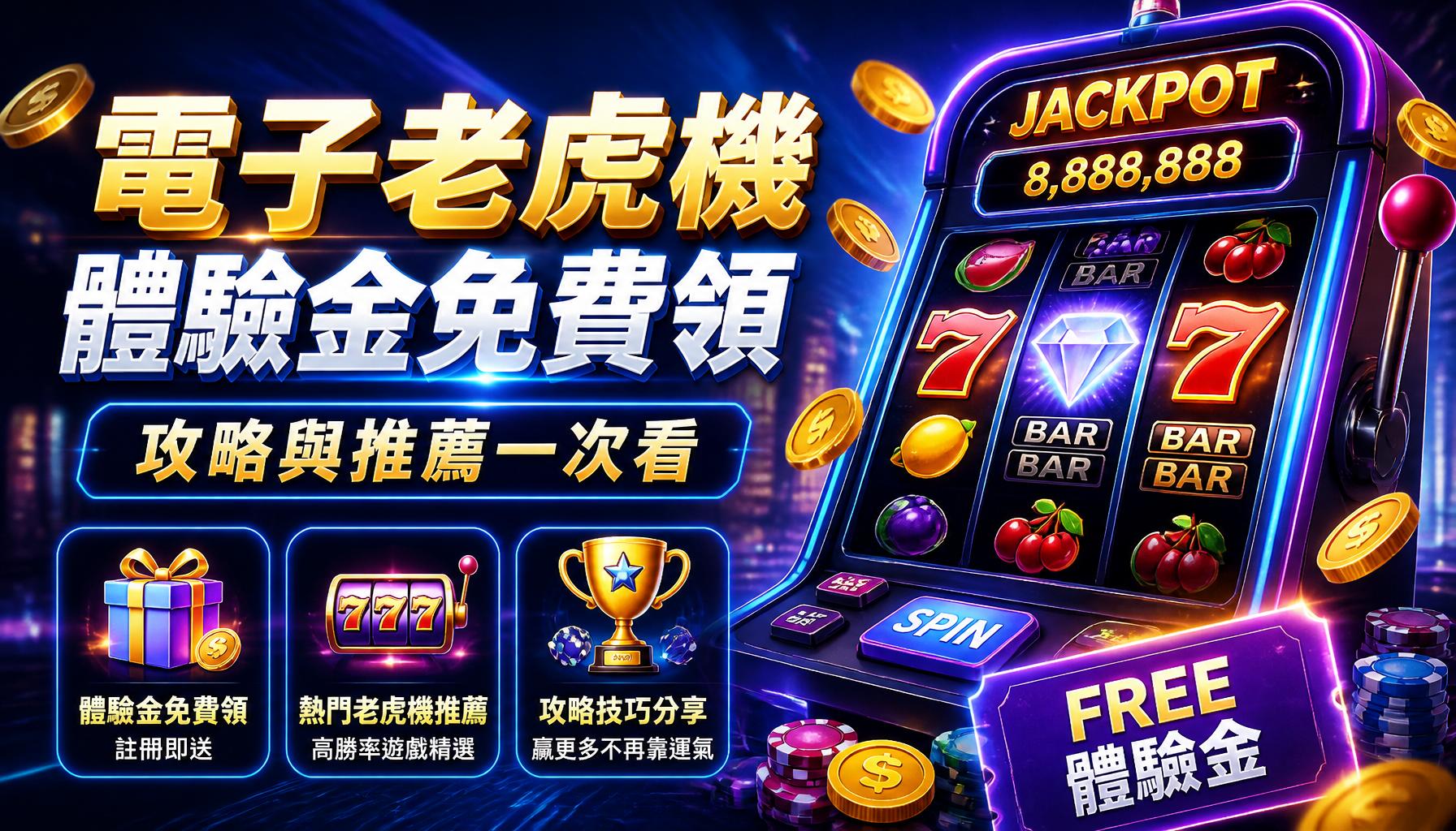 電子老虎機體驗金免費領攻略與推薦一次看