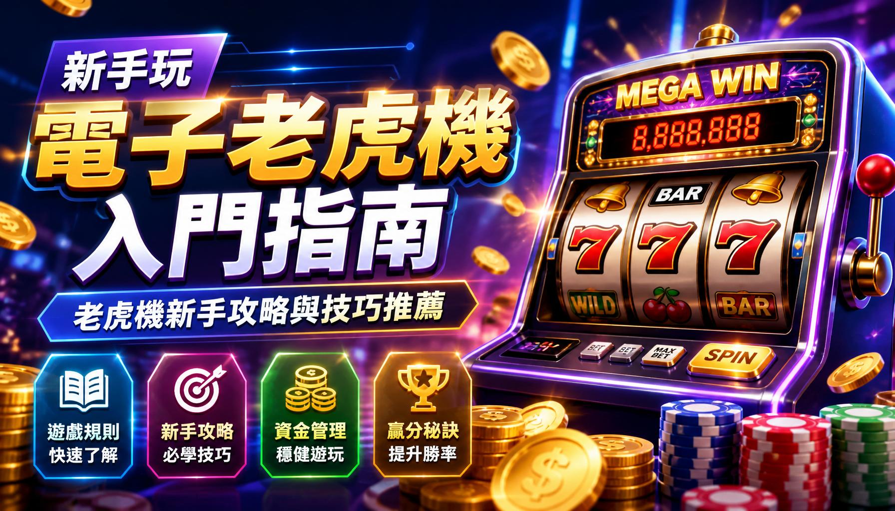 新手玩電子老虎機入門指南:老虎機新手攻略與技巧推薦