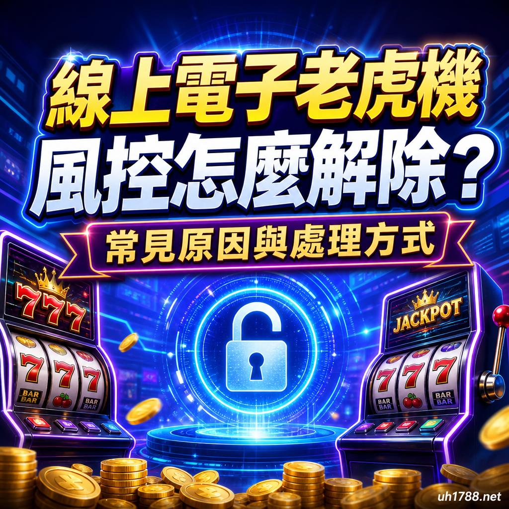 線上電子老虎機風控怎麼解除？常見原因與處理方式示意圖