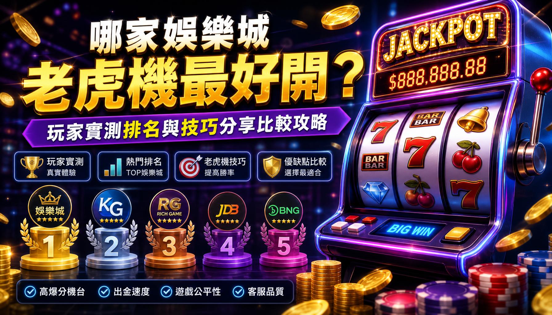 哪家娛樂城老虎機最好開?玩家實測排名與技巧分享比較攻略