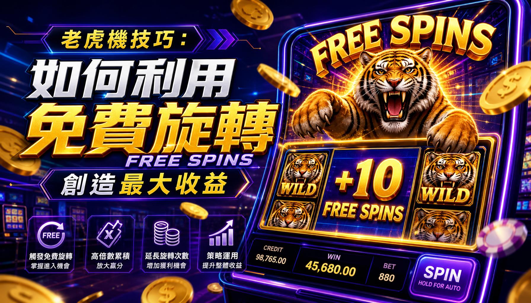 老虎機技巧:如何利用免費旋轉(Free Spins)創造最大收益