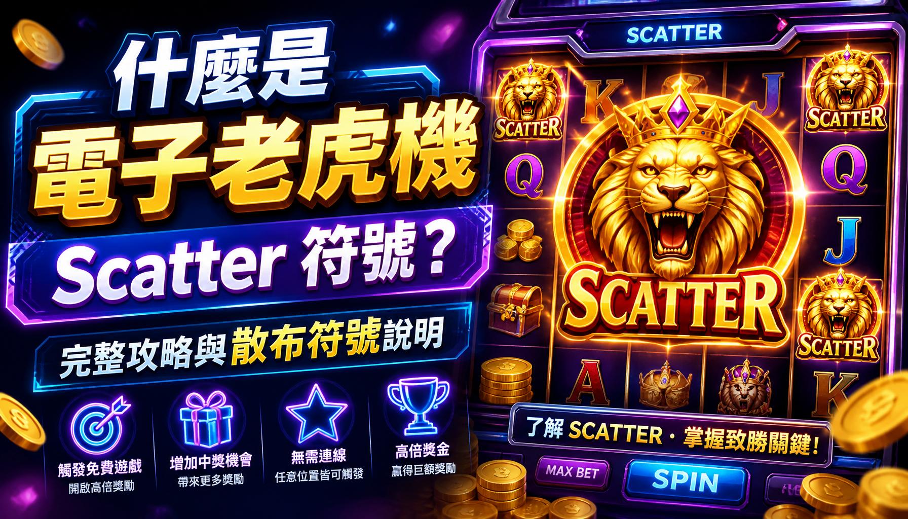 什麼是電子老虎機 Scatter 符號？完整攻略與散布符號說明